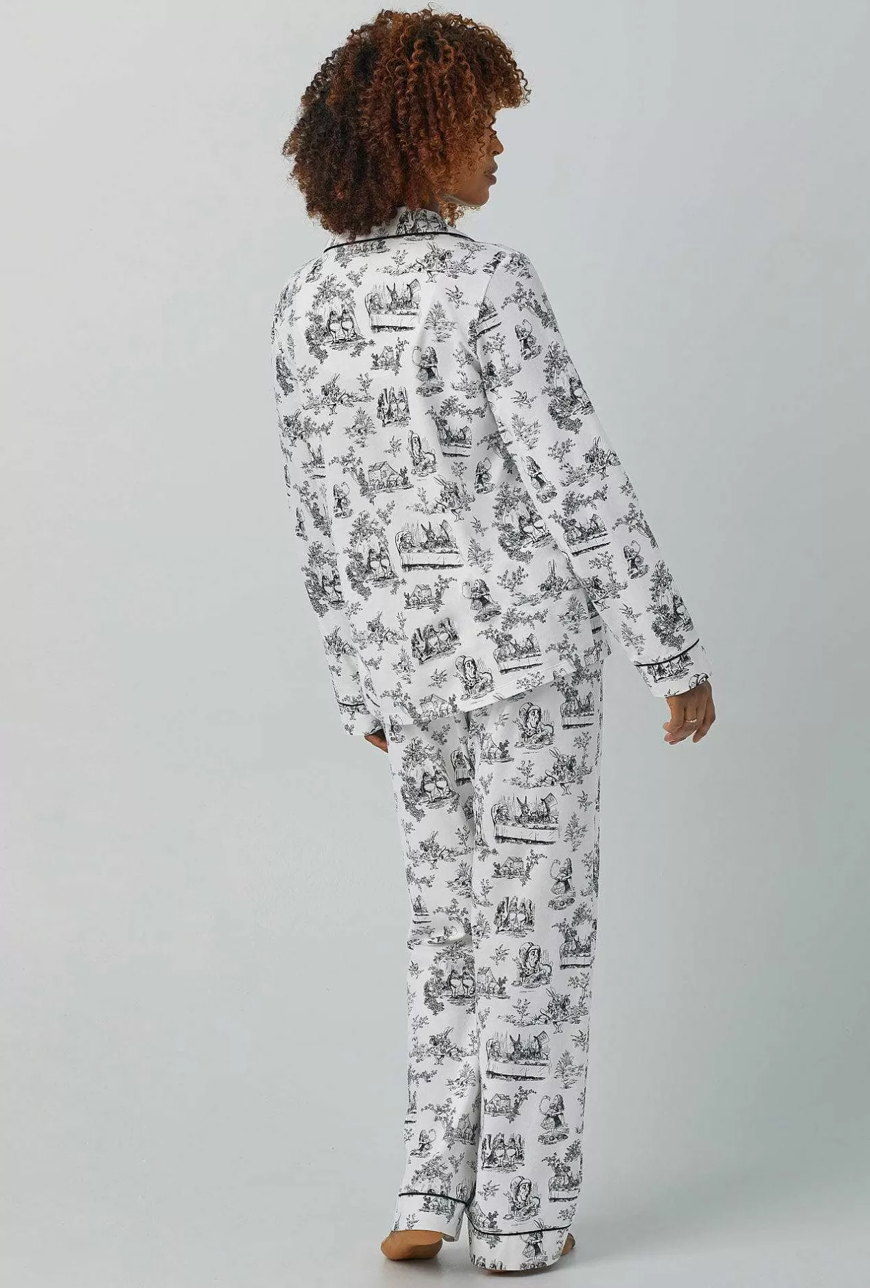 Long Sleep Sets*Bedhead Pajamas Adventures In Wonderland Long Sleeve Classic Stretch Jersey Pj Set