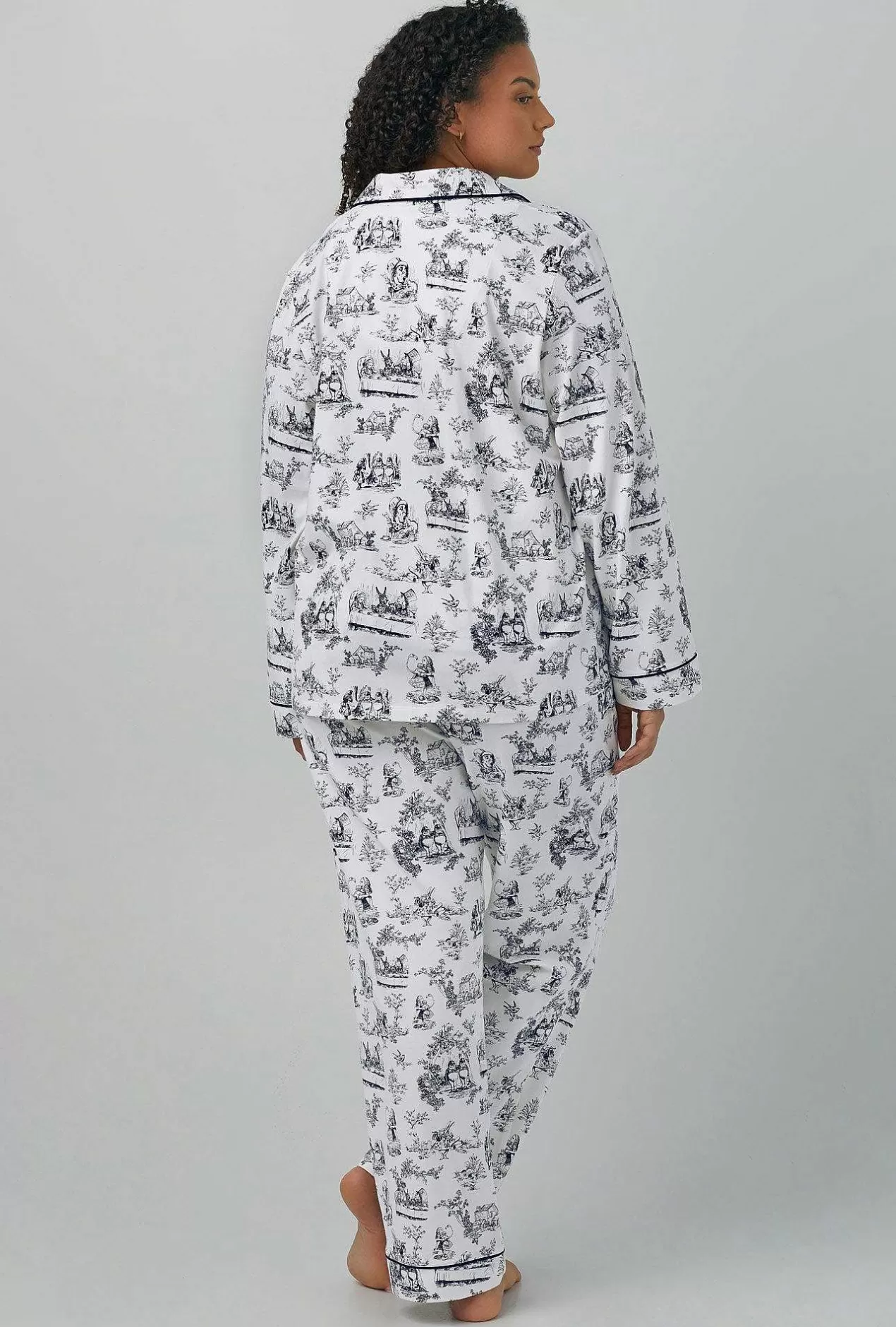 Long Sleep Sets*Bedhead Pajamas Adventures In Wonderland Long Sleeve Classic Stretch Jersey Pj Set