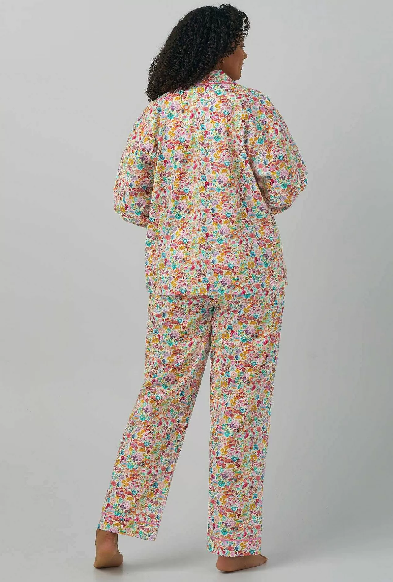 Floral Shop*Bedhead Pajamas Classic Meadow Long Sleeve Classic Woven Cotton Tana Lawn® Pj Set Made With Liberty Fabrics