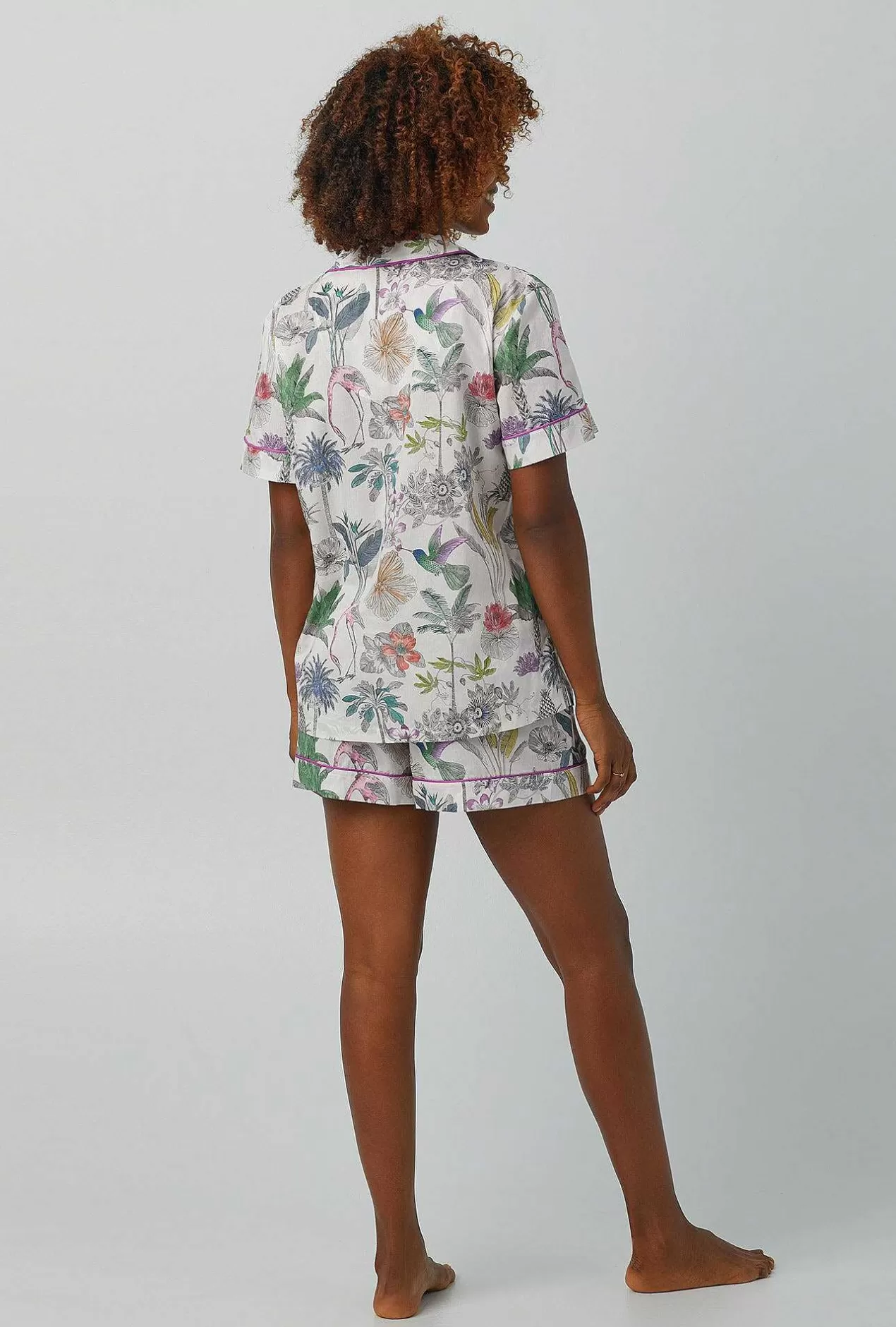 Floral Shop*Bedhead Pajamas Darwin'S Journey Short Sleeve Classic Woven Cotton Tana Lawn® Shorty Pj Set Made With Liberty Fabrics