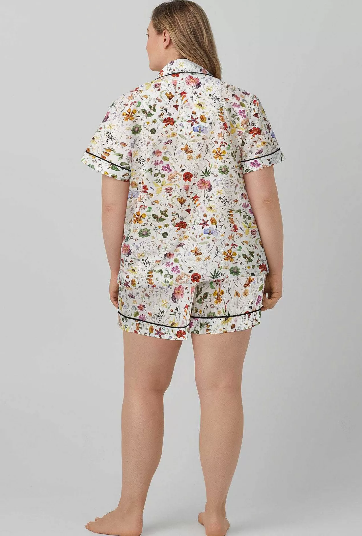 Shorty Sets*Bedhead Pajamas Floral Eve Short Sleeve Classic Woven Cotton Tana Lawn® Short Pajama Set Made With Liberty Fabrics