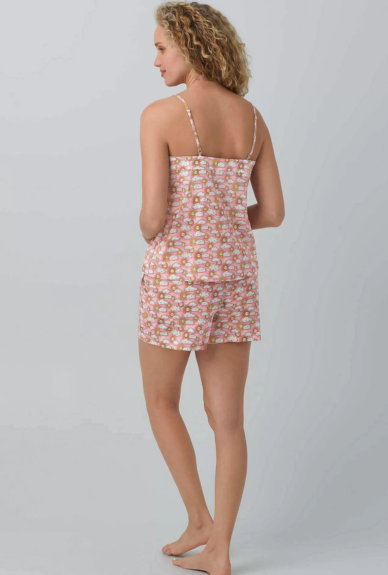 Extended Sizes*Bedhead Pajamas Follow The Sun Cami Woven Cotton Tana Lawn® Shorty Pj Set Made With Liberty