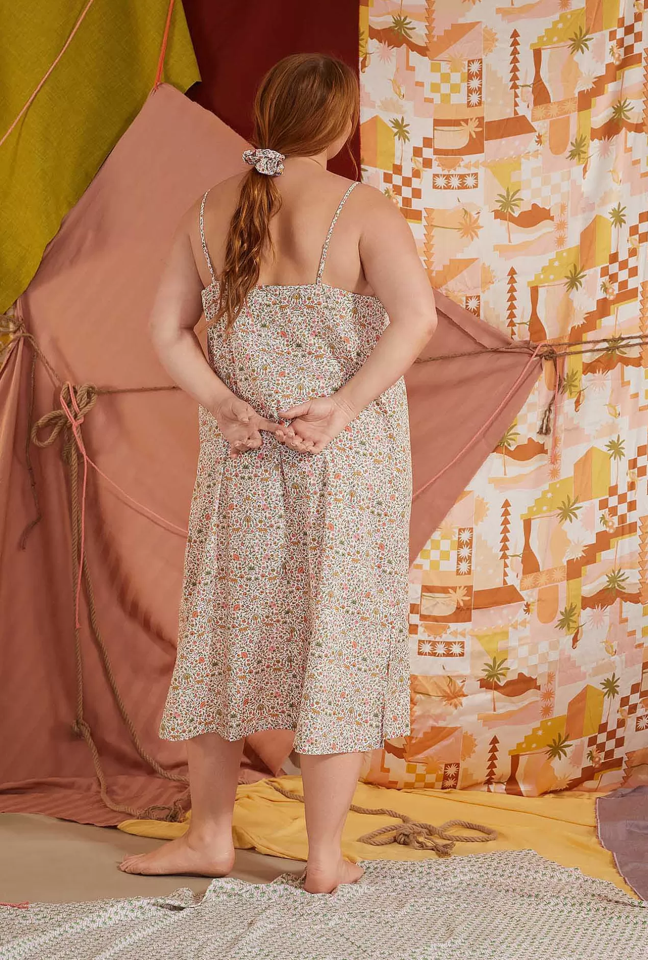 Made With Liberty Fabrics*Bedhead Pajamas Imran Classic Woven Cotton Tana Lawn® Chemise Made With Liberty Fabrics