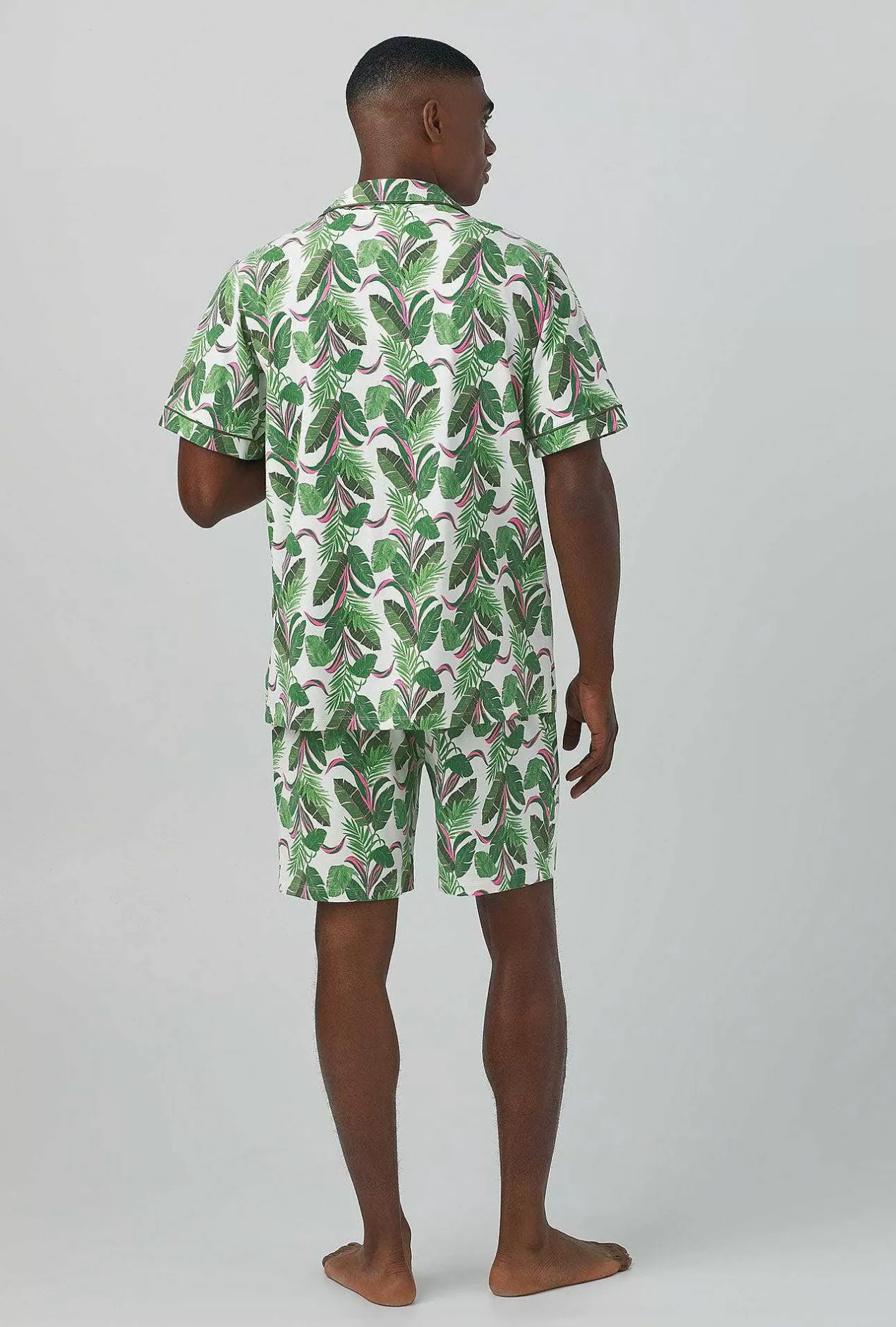 Notch Collar Short Sleep Sets*Bedhead Pajamas Palm Valley Men'S Short Sleeve Notch Stretch Jersey Short Pj Set