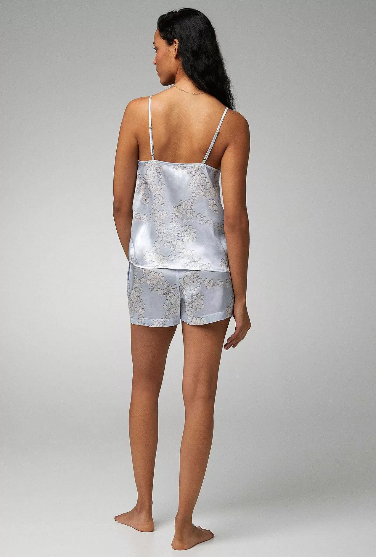 Bridal Shop*Bedhead Pajamas Renee'S Blossom Cami Woven Silk Satin Shorty Pj Set