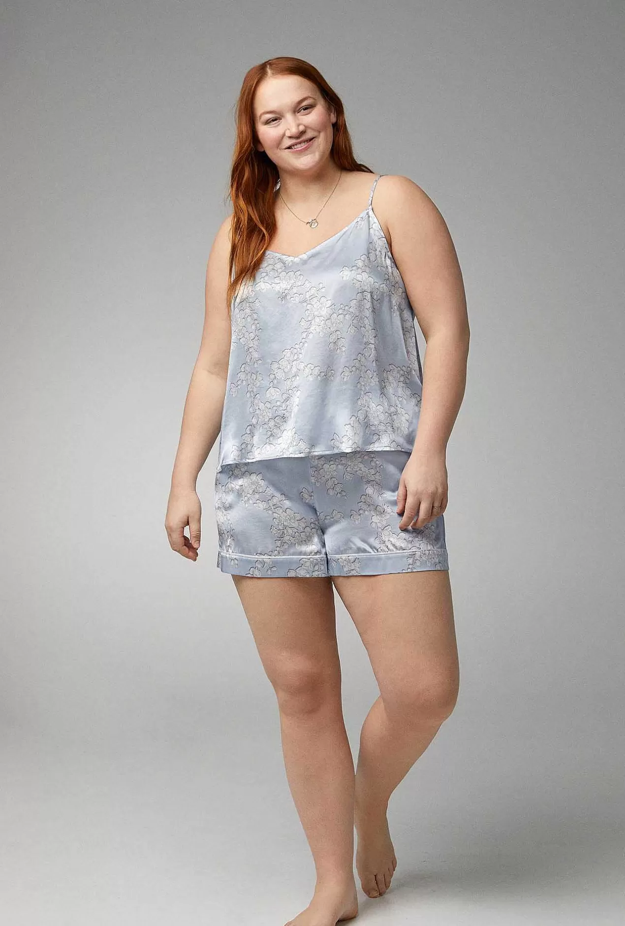 Bridal Shop*Bedhead Pajamas Renee'S Blossom Cami Woven Silk Satin Shorty Pj Set
