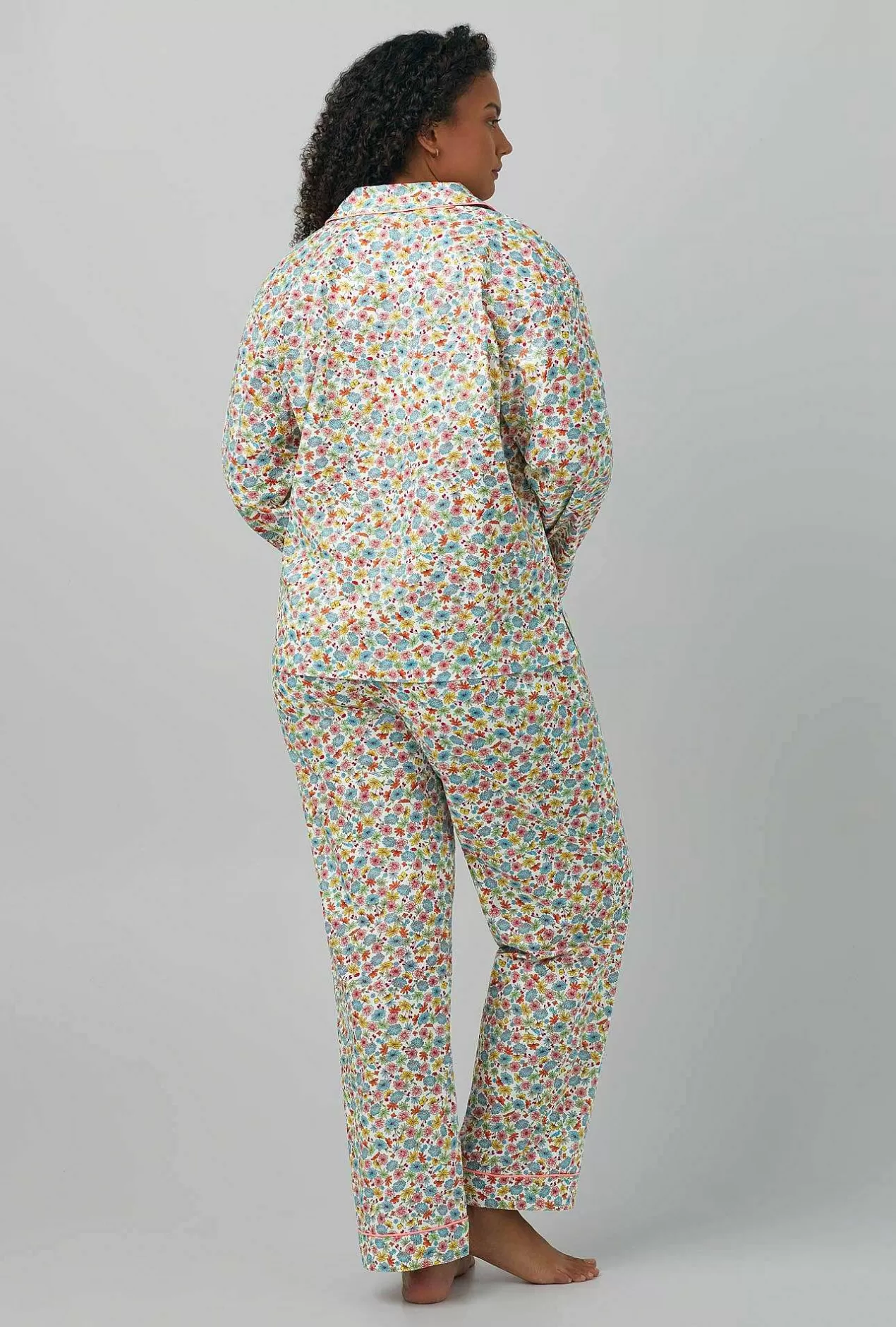 Long Sleep Sets*Bedhead Pajamas Spring Time Floral Long Sleeve Classic Woven Cotton Poplin Pj Set