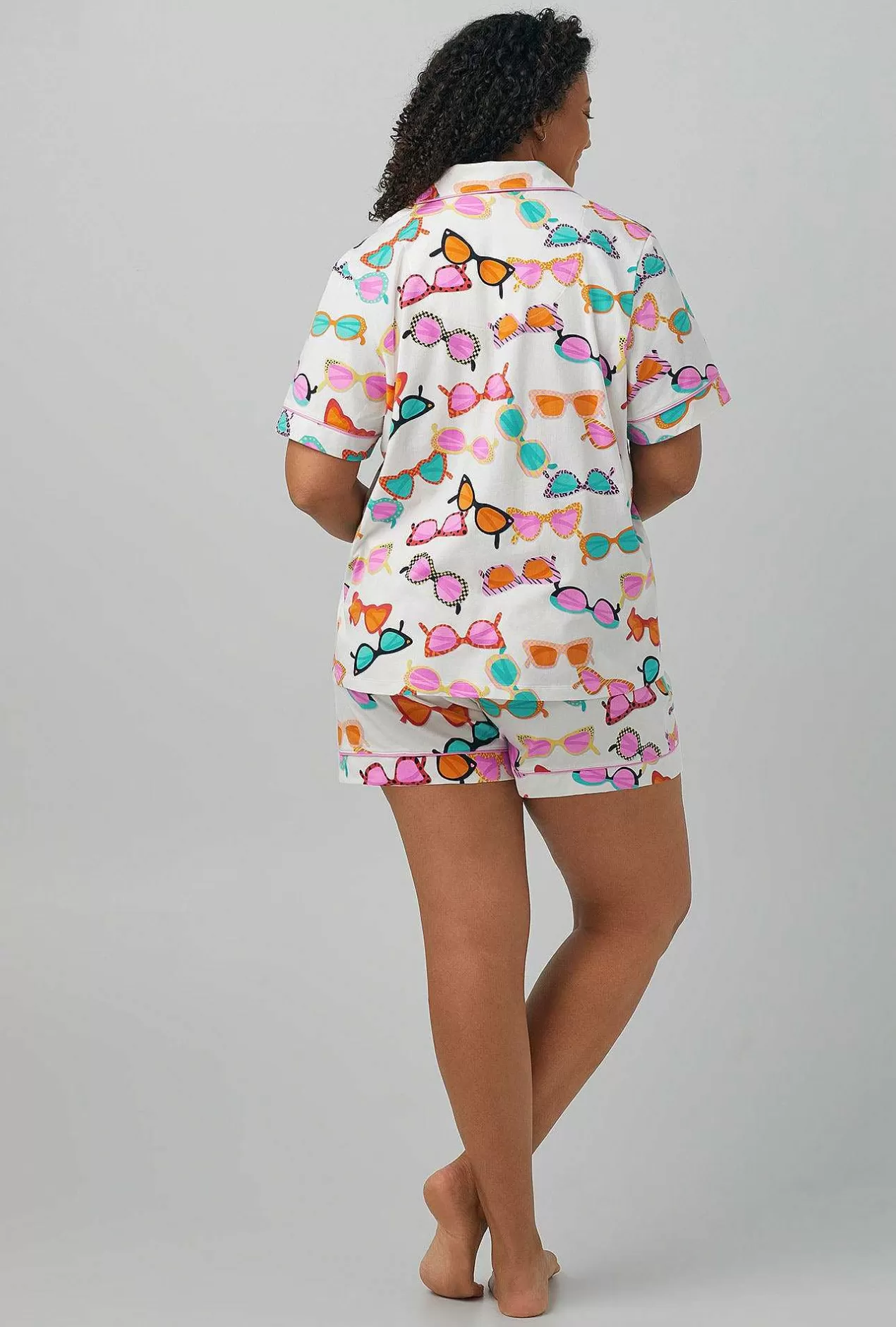 Shorty Sets*Bedhead Pajamas Sunny Lens Short Sleeve Classic Shorty Stretch Jersey Pj Set