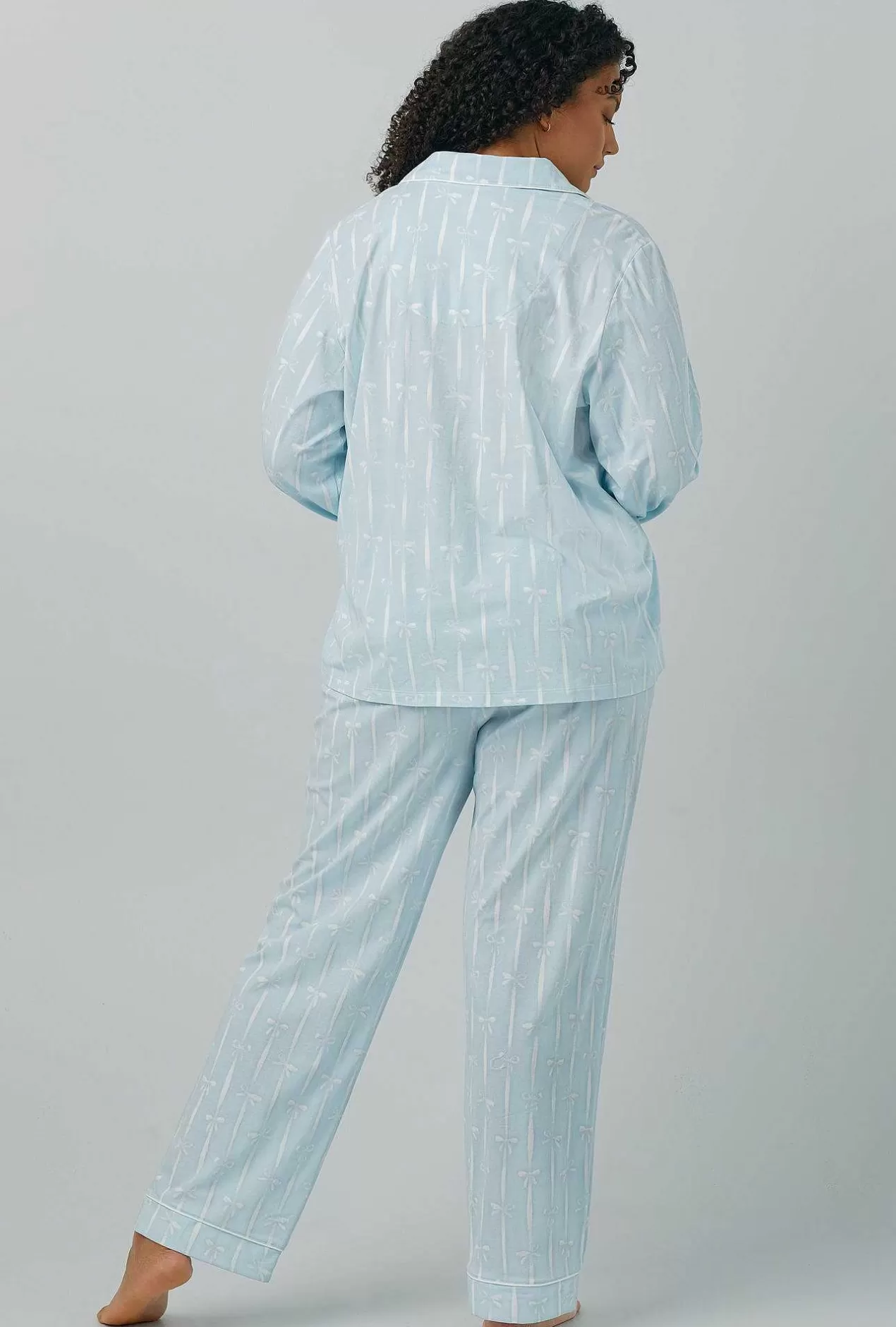 Bridal Shop*Bedhead Pajamas Tying The Knot Long Sleeve Classic Stretch Jersey Pj Set