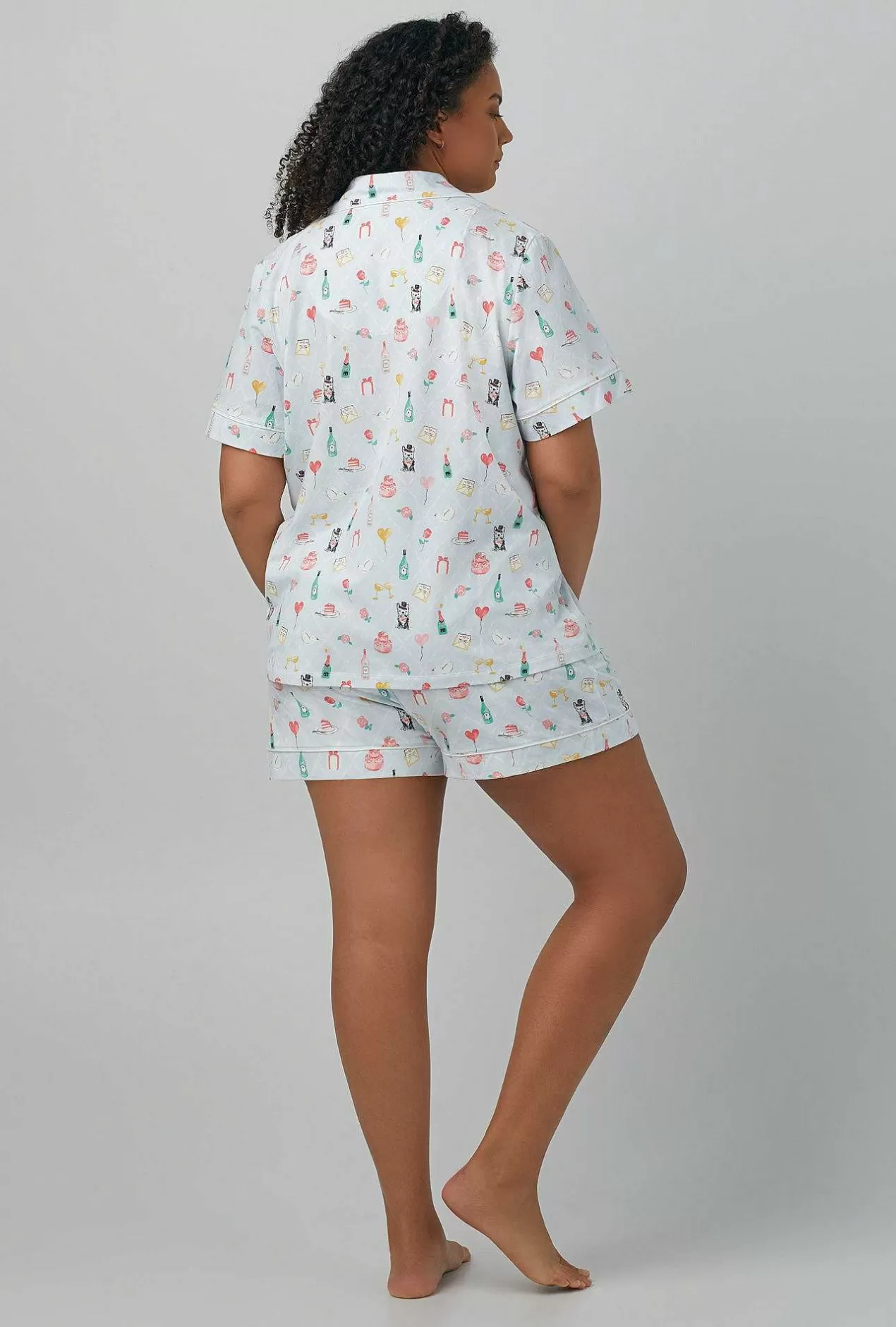 Shorty Sets*Bedhead Pajamas Wedding Party Short Sleeve Classic Shorty Stretch Jersey Pj Set